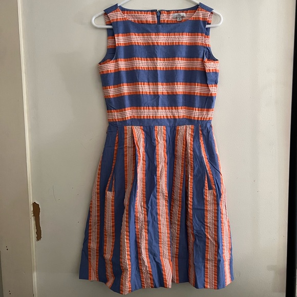 L.L. Bean Signature Striped Summer Dress - Picture 2 of 4